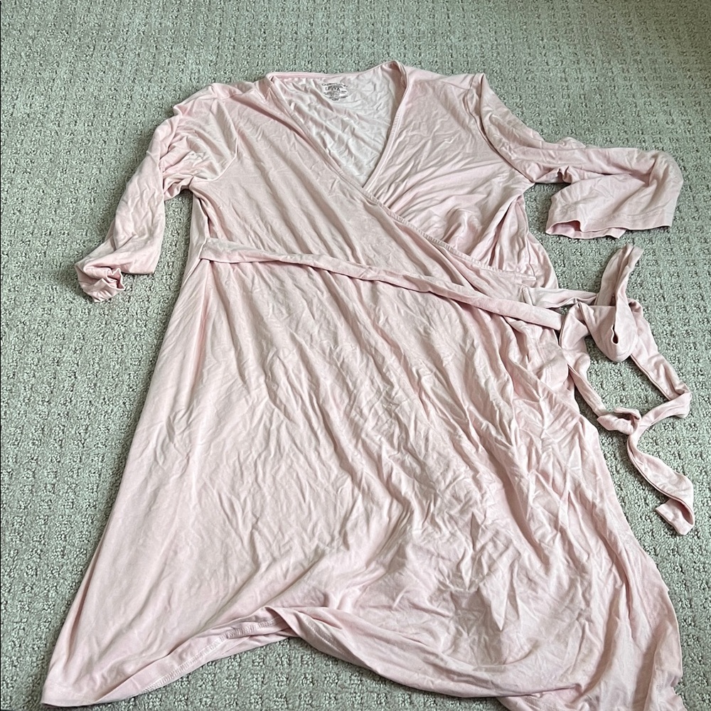 Caden Lane Mauve Bamboo Wrap Robe